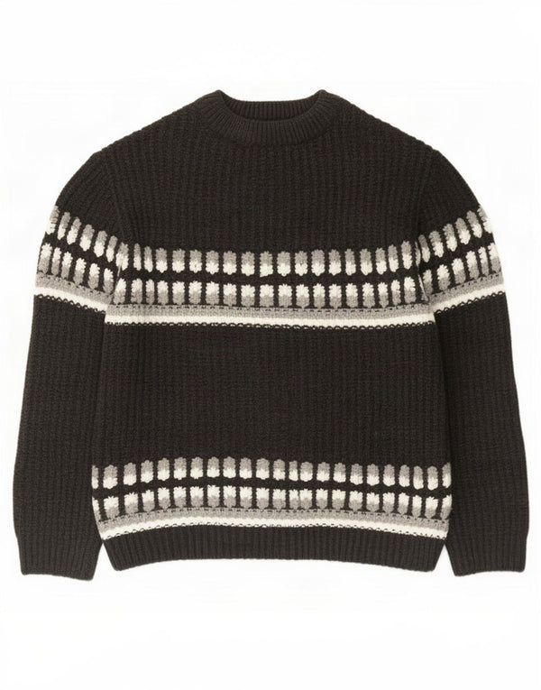 Zara Boys Turtle Neck sweater 13-14 år Grey Fair Isle Akryl