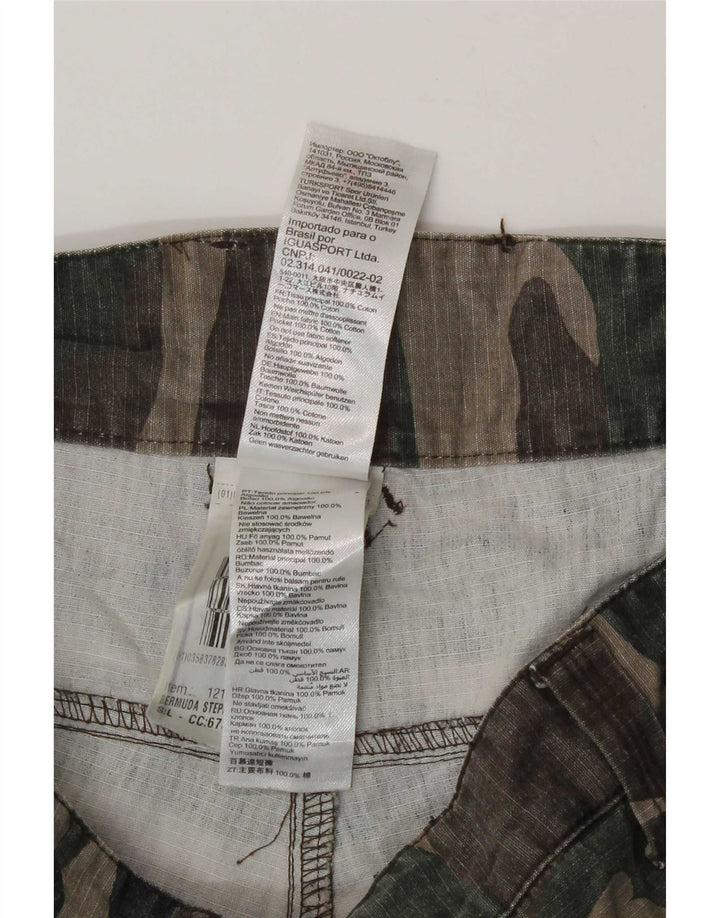 Decathlon Herre Cargo Shorts Large W34 Flerfarvet Camouflage Bomuld