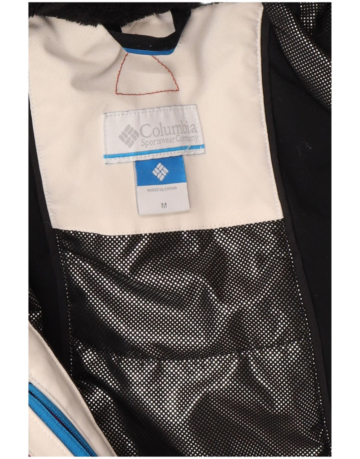 COLUMBIA Womens Titanium Hooded Rain Jacket UK 14 Medium Pink