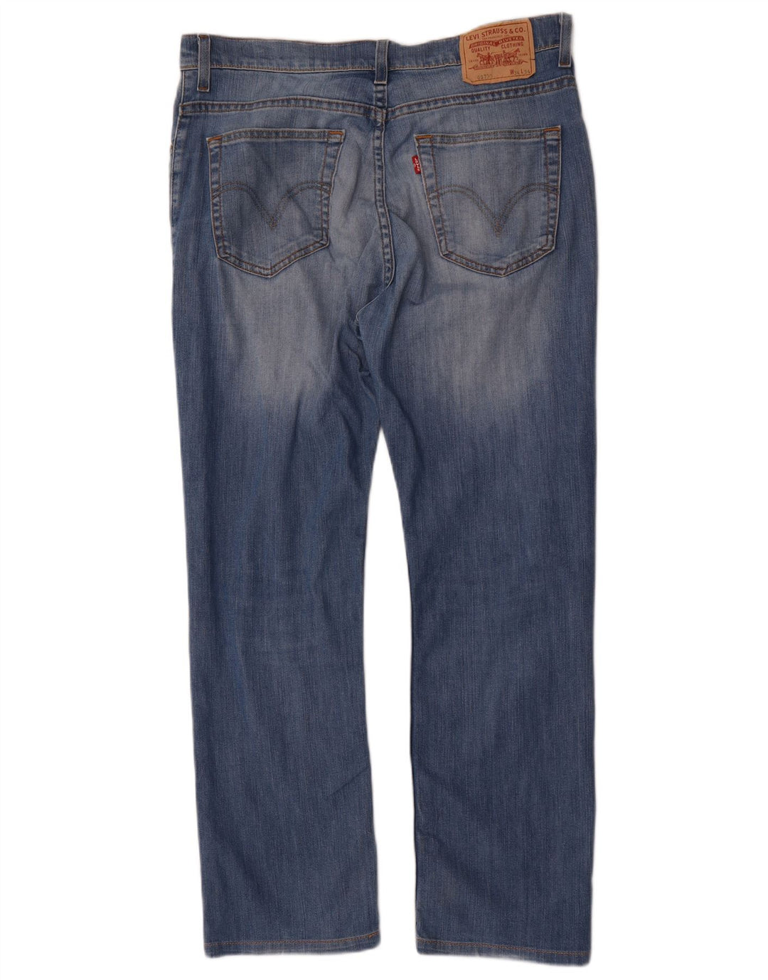 Levi's Straight Jeans til mænd W34 L28 blå bomuld