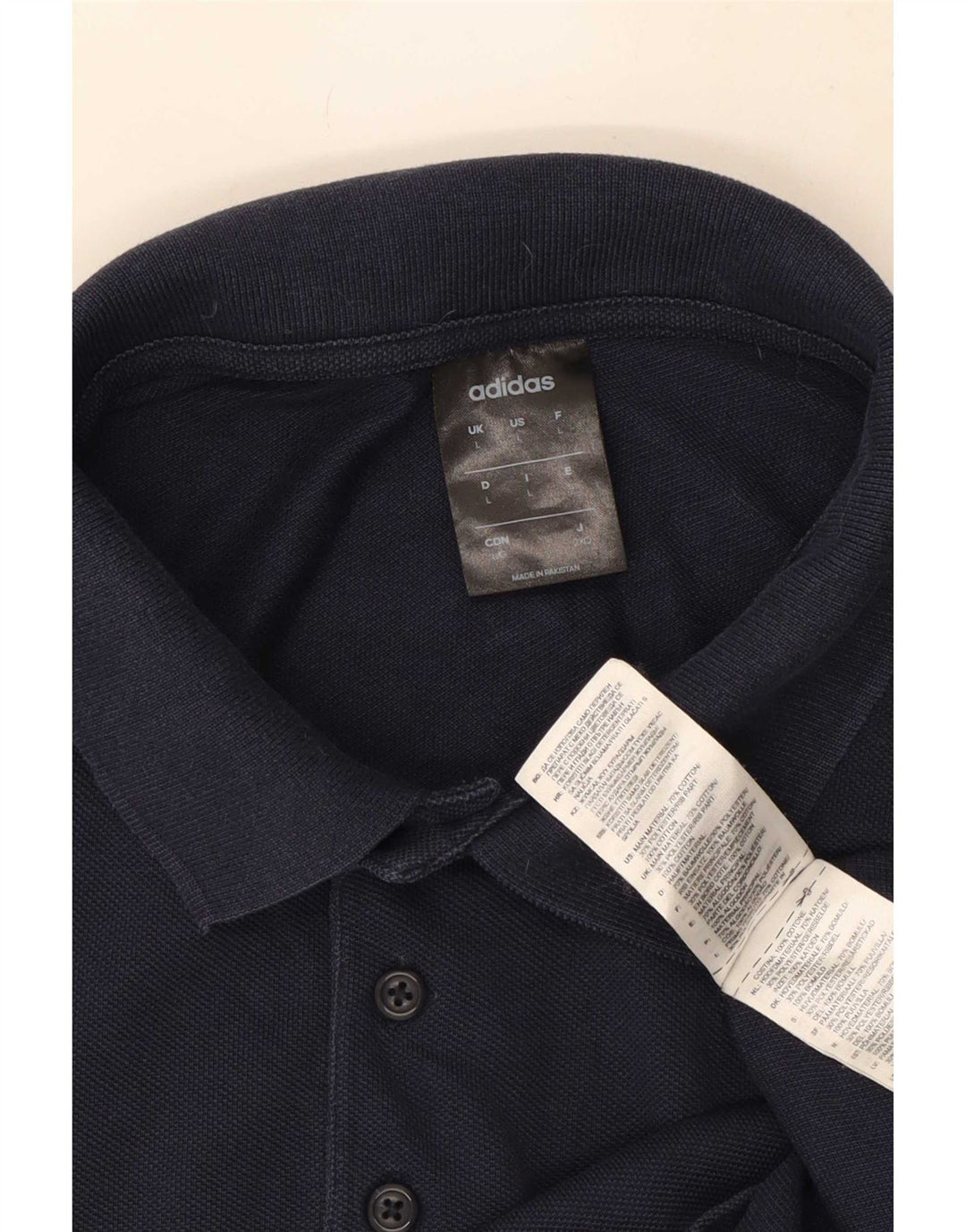 Adidas Poloskjorte til mænd Stor marineblå bomuld