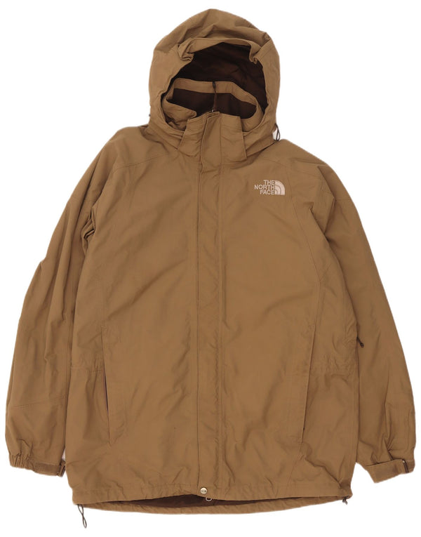 The North Face Regnjakke med hætte til mænd UK 40 Stor Beige Nylon