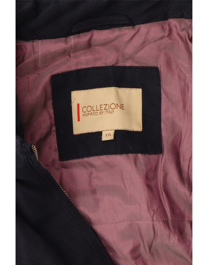 Vintage Bomberjakke til mænd UK 44 2XL Navy Blue