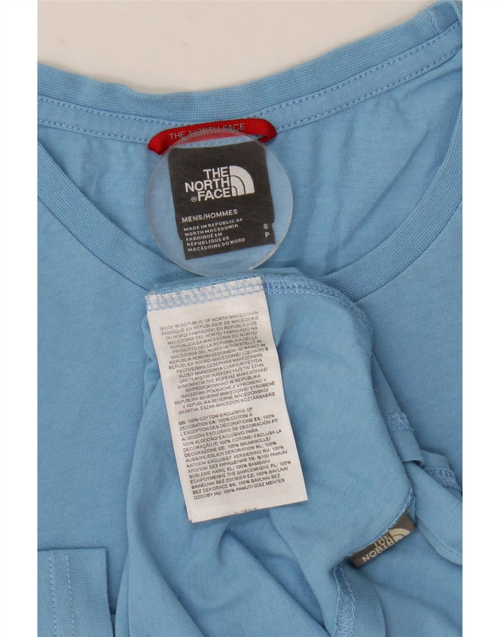 The North Face Herre Grafisk T-Shirt Top Lille Blå Bomuld