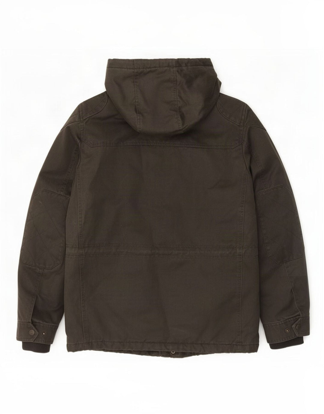 Fat Face Herre Hooded Utility Jacket UK 38 Medium Khaki Cotton