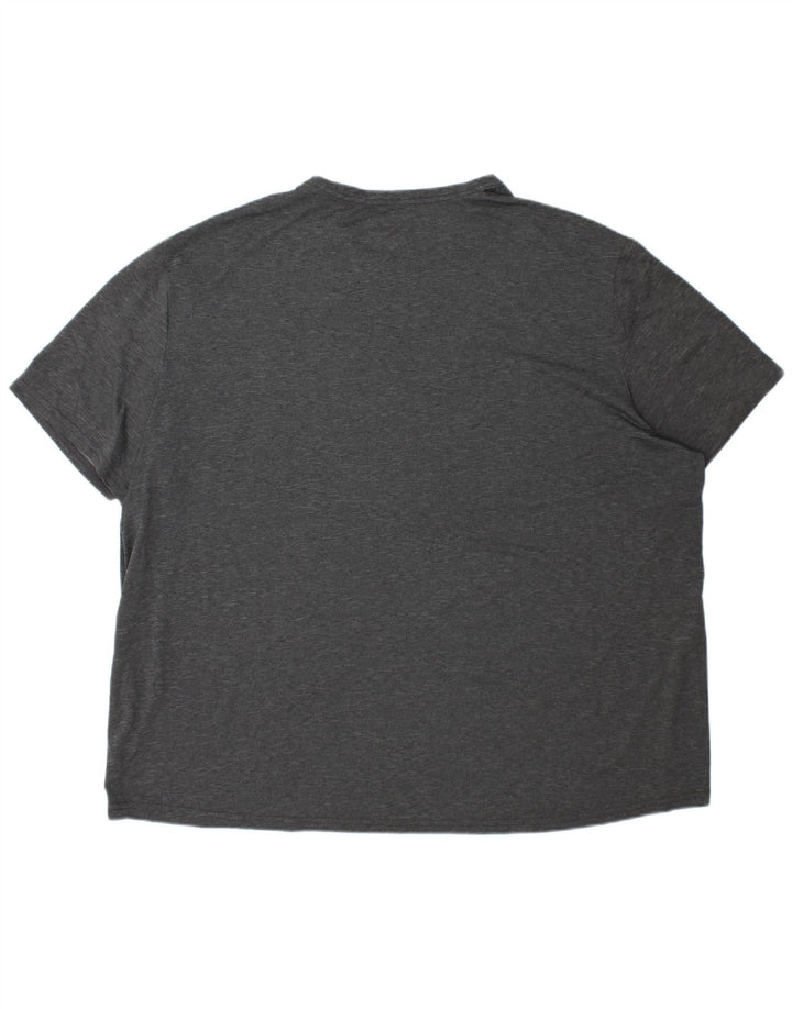 RUSSELL ATHLETIC Herre Dri-Power T-Shirt Top 3XL Grå Flecked Polyester
