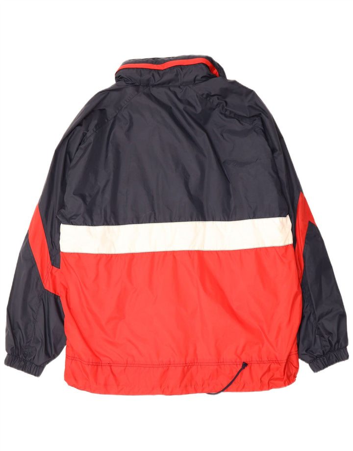 Marcel Clair Herre Anorak Jacket UK 40 Large Navy Blue Colourblock Polyamid