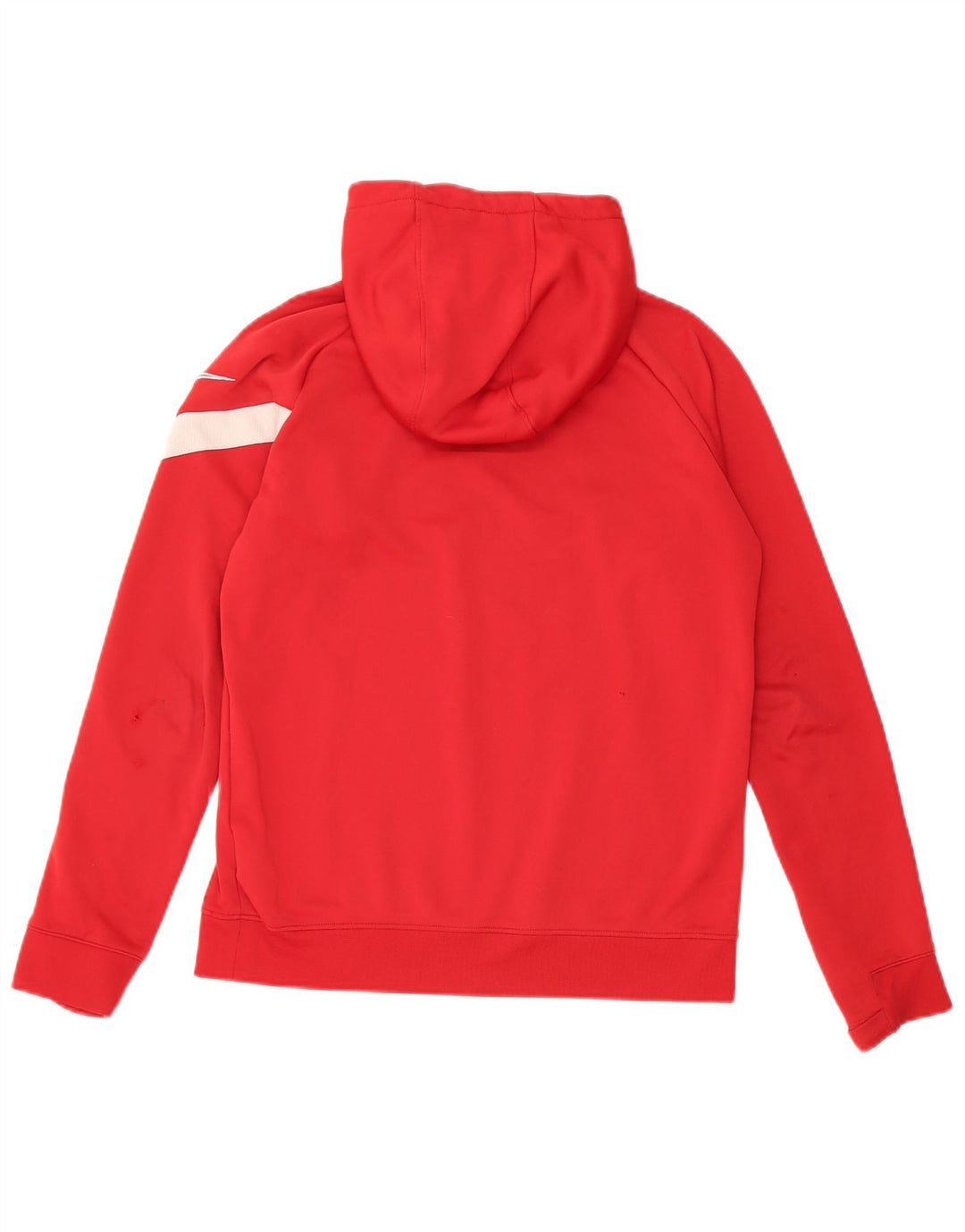 Nike Boys Dri Fit Hoodie Jumper 12-13 år Stor Rød Polyester