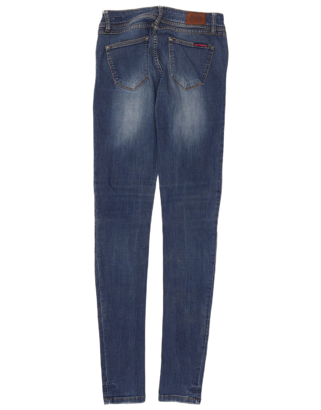 SUPERDRY Dame Rosefill Super Skinny Jeans W30 L35 Blå Bomuld