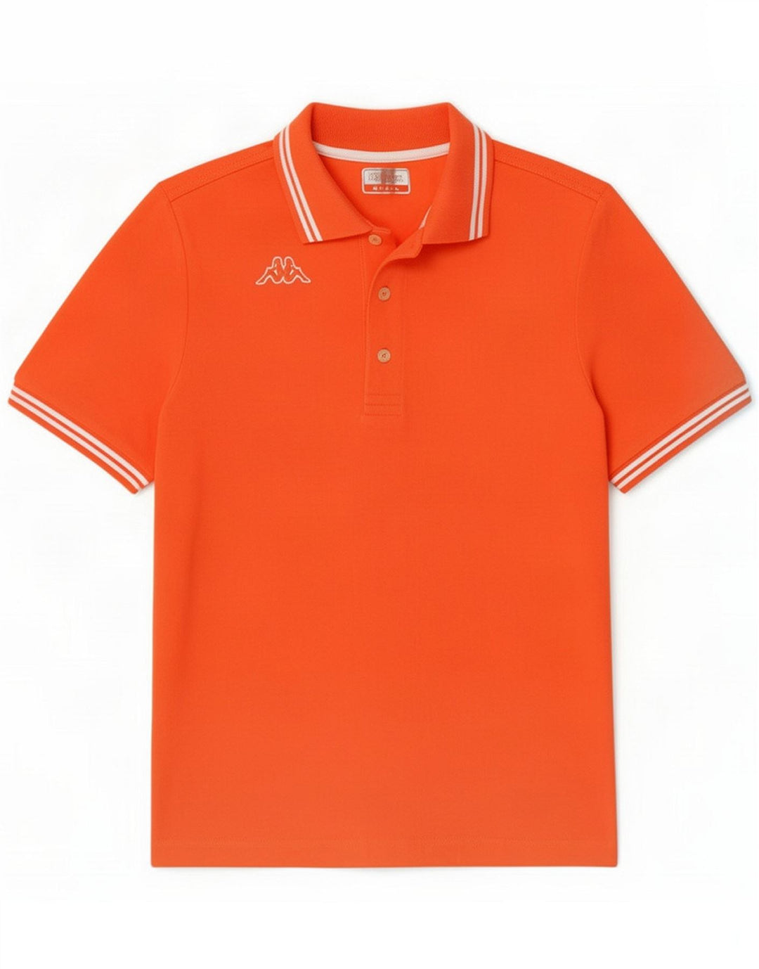 Kappa Polo Shirt til mænd Small Orange Cotton