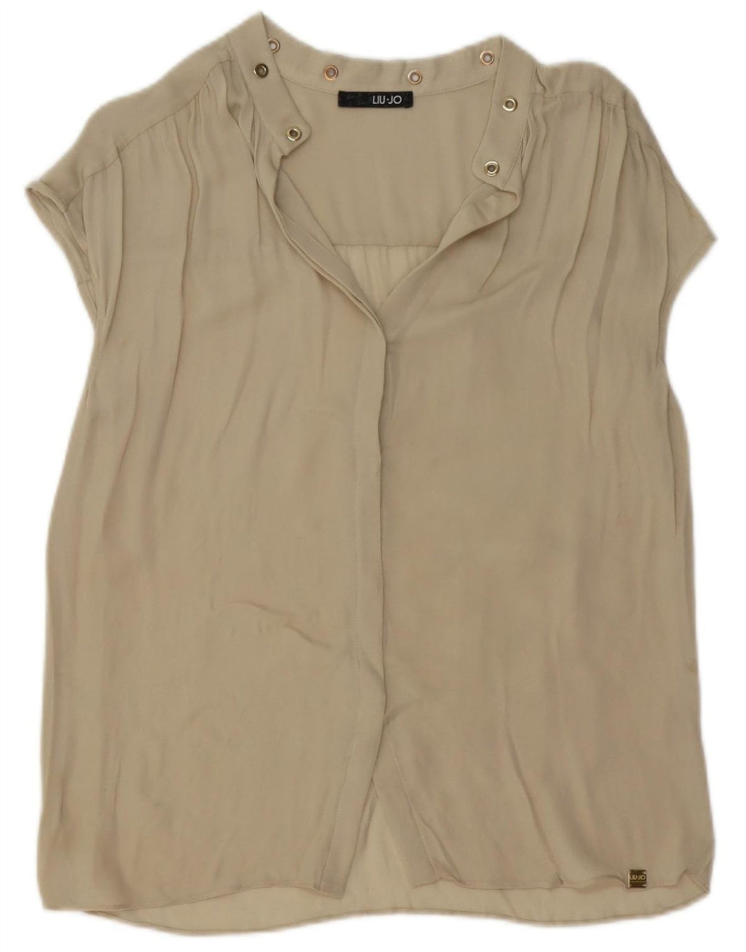 LIU JO Womens Blouse Top UK 14 Medium Beige