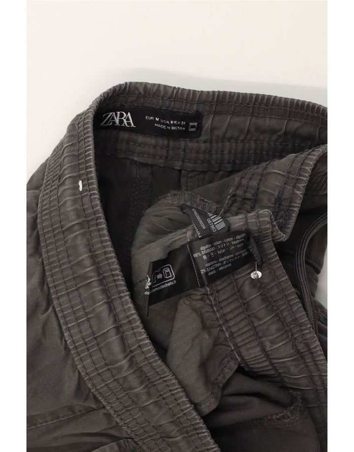 Zara Herre Joggers Chino Bukser Medium W32 L28 Grå Bomuld