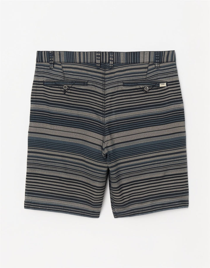 Vans Herre Casual Shorts W34 store blå stribet bomuld