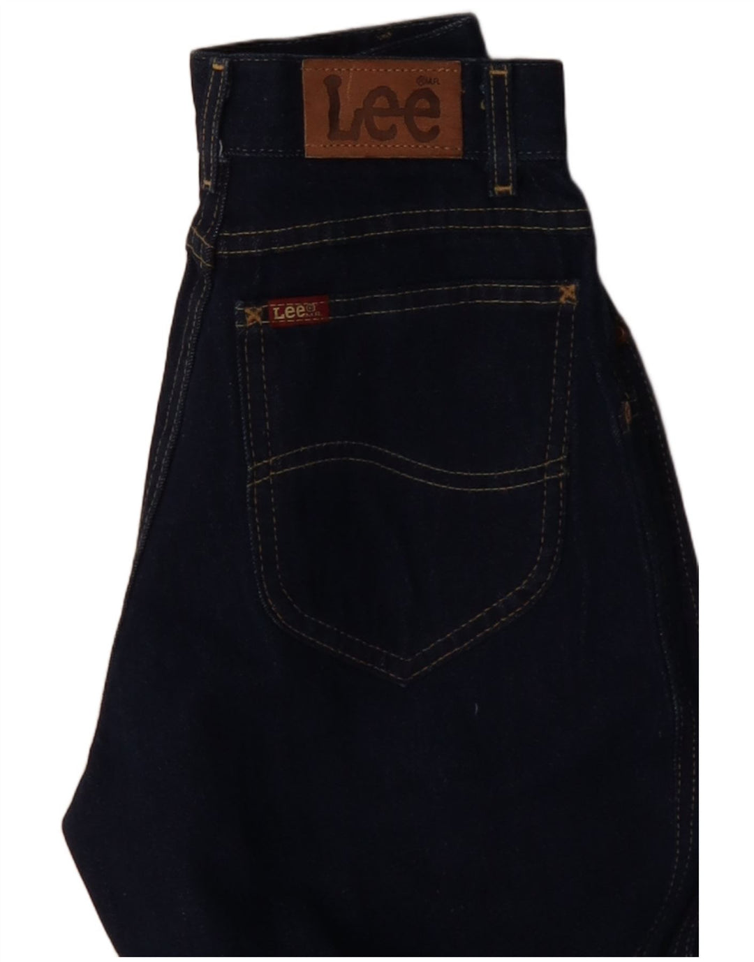 LEE Kvinder Højtaljede tilspidsede Jeans W22 L27 Marineblå