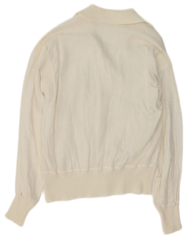 Vintage dameskjorte bluse UK 16 Large White
