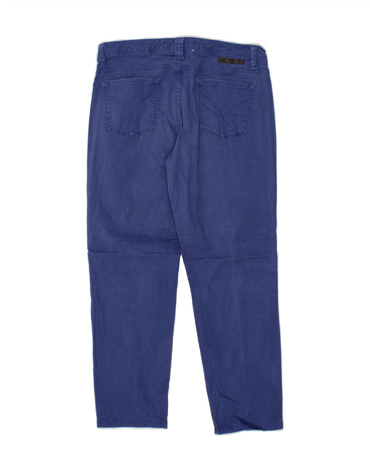 CALVIN KLEIN Womens Straight Casual Trousers US 8 Medium W30 L26 Blue Vintage Calvin Klein and Second-Hand Calvin Klein from Messina Hembry 