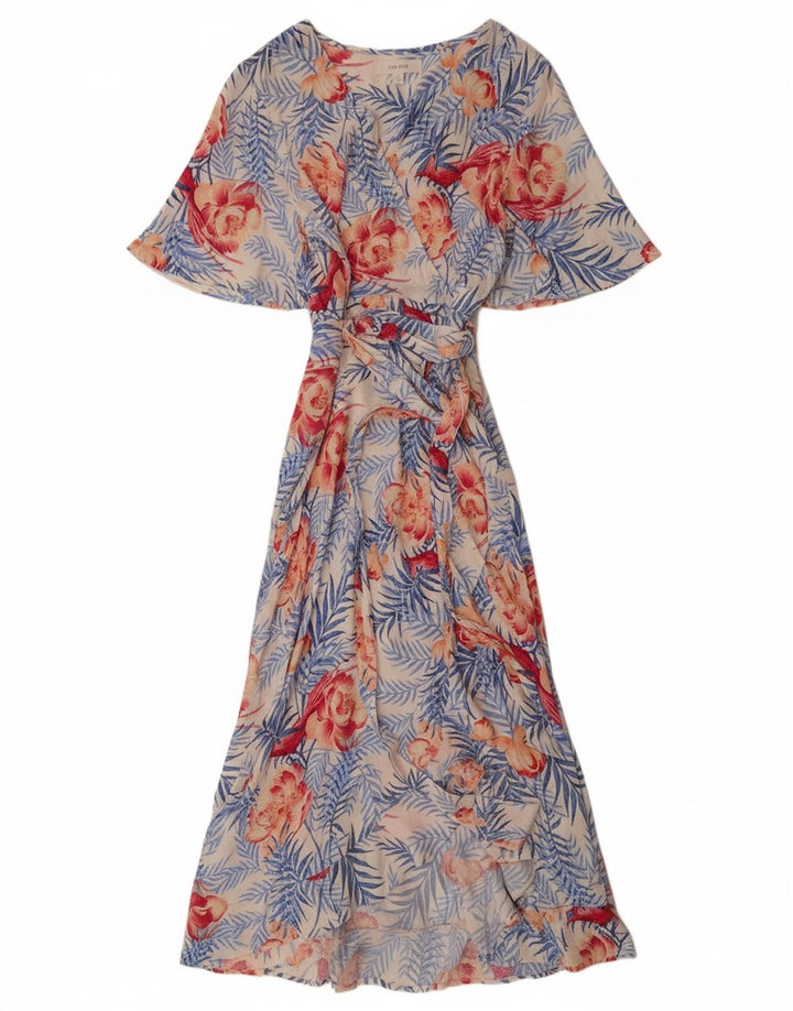 PER UNA Womens Maxi Wrap Dress UK 8 Small  Multicoloured Floral