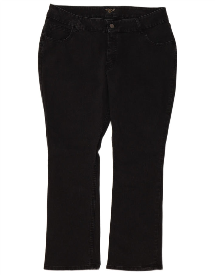 LEE Womens Riders Bootcut Jeans US 20 XL W40 L29 Black Cotton
