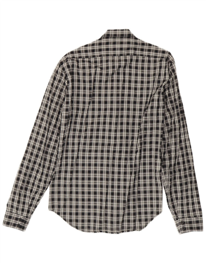 Calvin Klein herreskjorte medium sort ternet bomuld