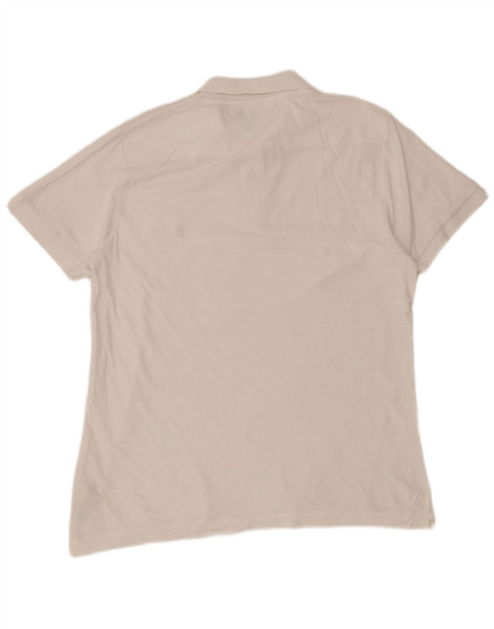 French Connection Herre poloshirt Large Off White Bomuld