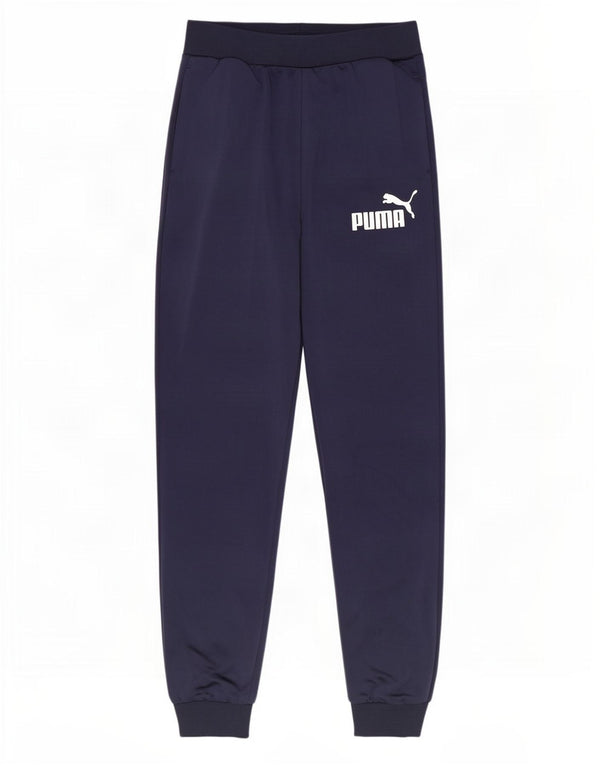 Puma Drenge Træningsdragt Bukser Joggers 13-14 År Marineblå Polyester