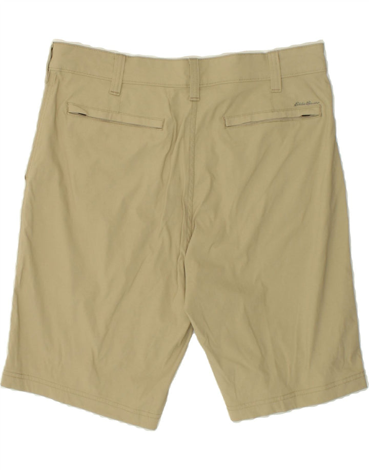 EDDIE BAUER Mens Chino Shorts W36 Large  Beige Polyester Vintage Eddie Bauer and Second-Hand Eddie Bauer from Messina Hembry 