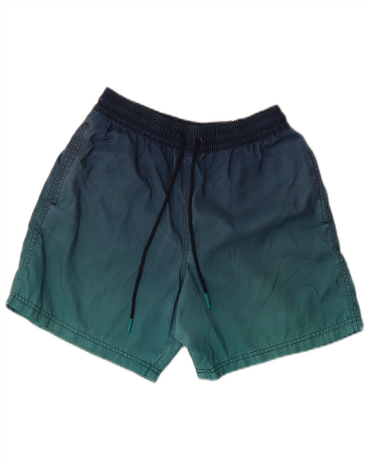MARKS & SPENCER Badeshorts til mænd Small Blue Tie Dye Polyester