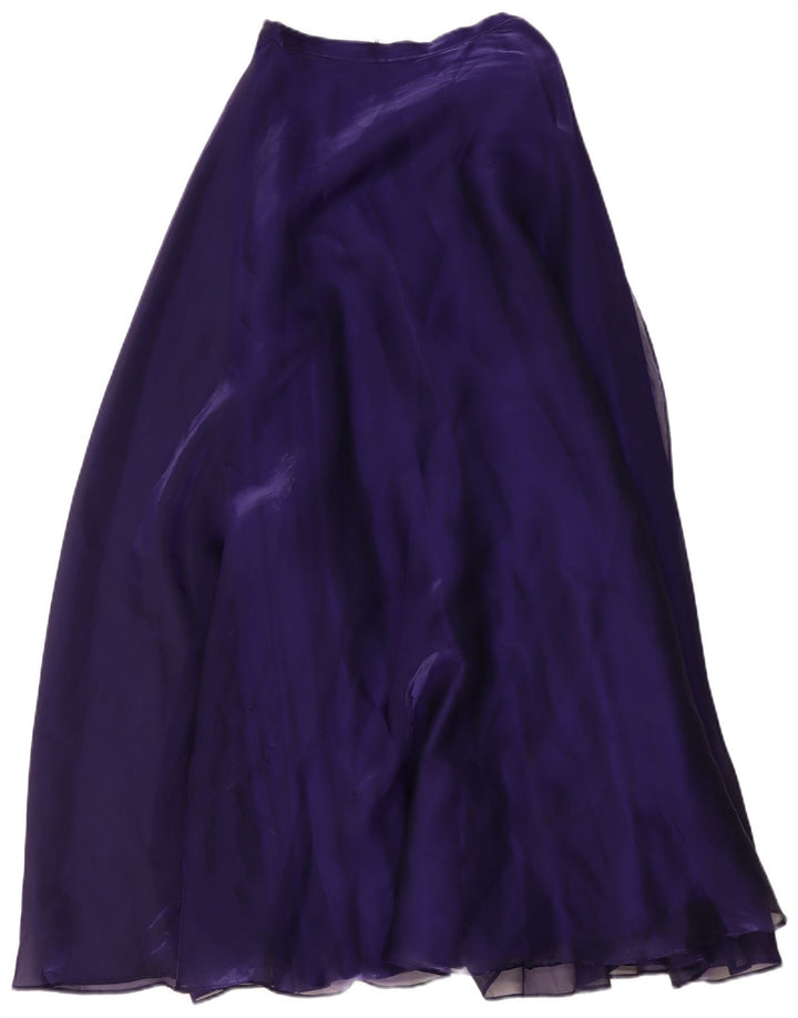 Vintage Maxi-nederdel til kvinder, lille W26 lilla polyester