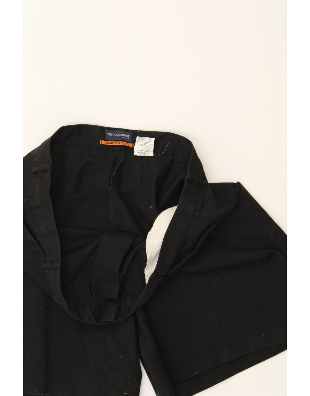 DOCKERS Mens Stretch Casual Shorts W38 XL Black Cotton Vintage Dockers and Second-Hand Dockers from Messina Hembry 
