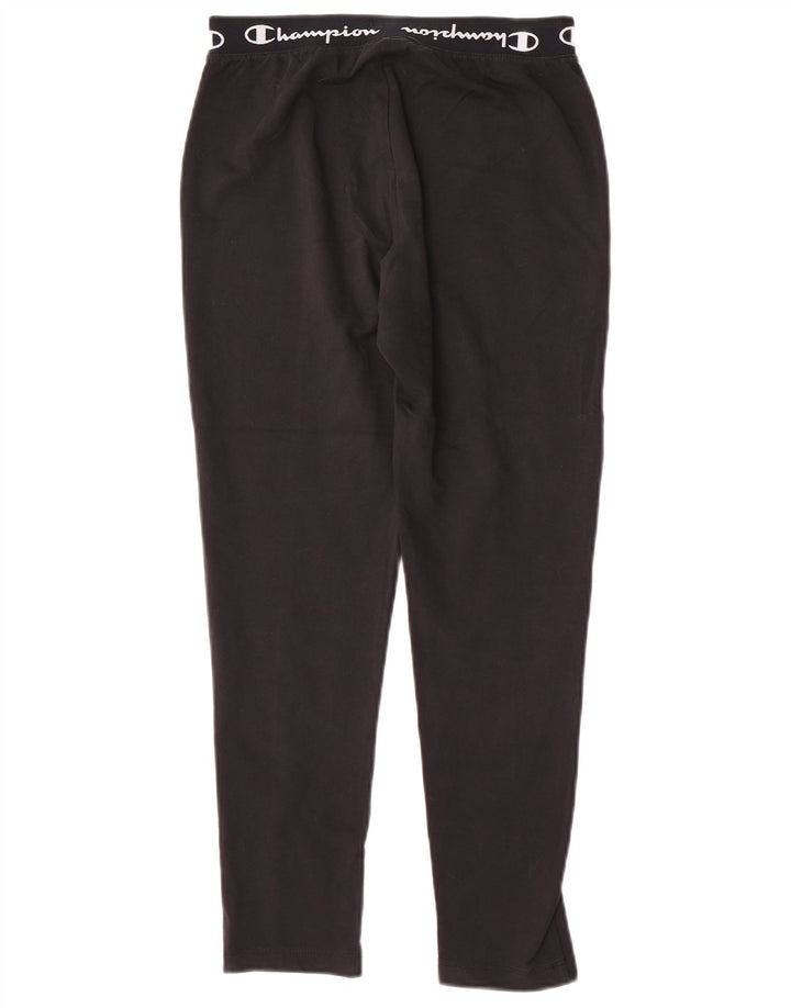 Champion Womens Graphic Tracksuit Trousers UK 10 Small Black