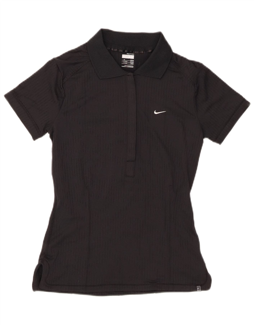 Nike Dame Polo Shirt UK 6/8 XS Sort