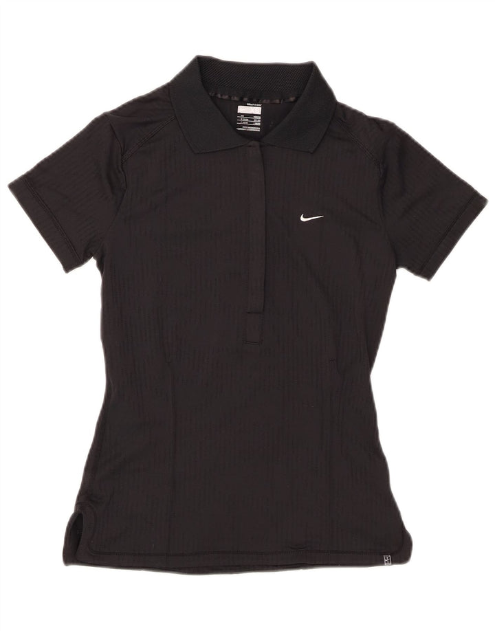 Nike Dame Polo Shirt UK 6/8 XS Sort