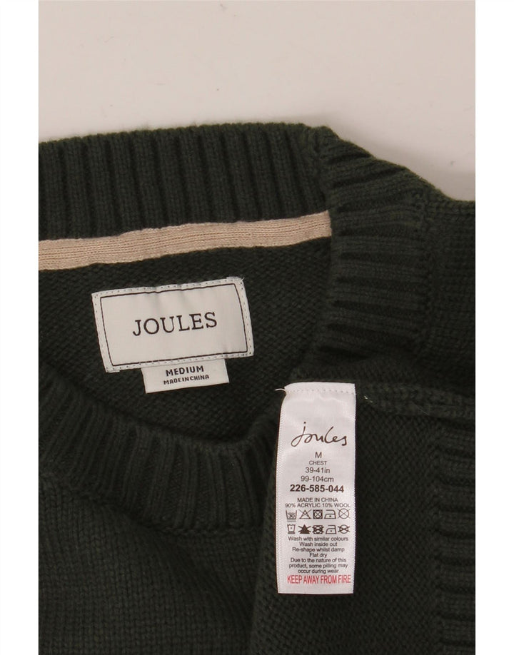 Joules Herre Grafisk Crew Neck Jumper Sweater Medium Grøn Akryl
