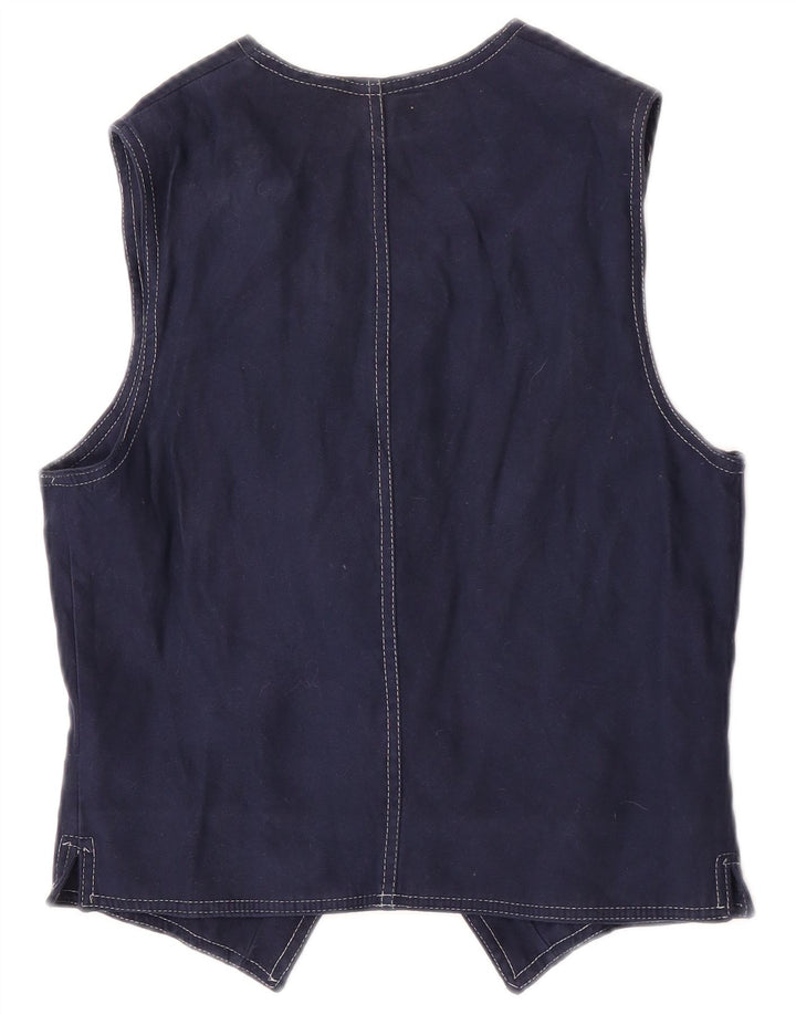 Okay Damevest UK 12 Medium Navy Blue Polyester