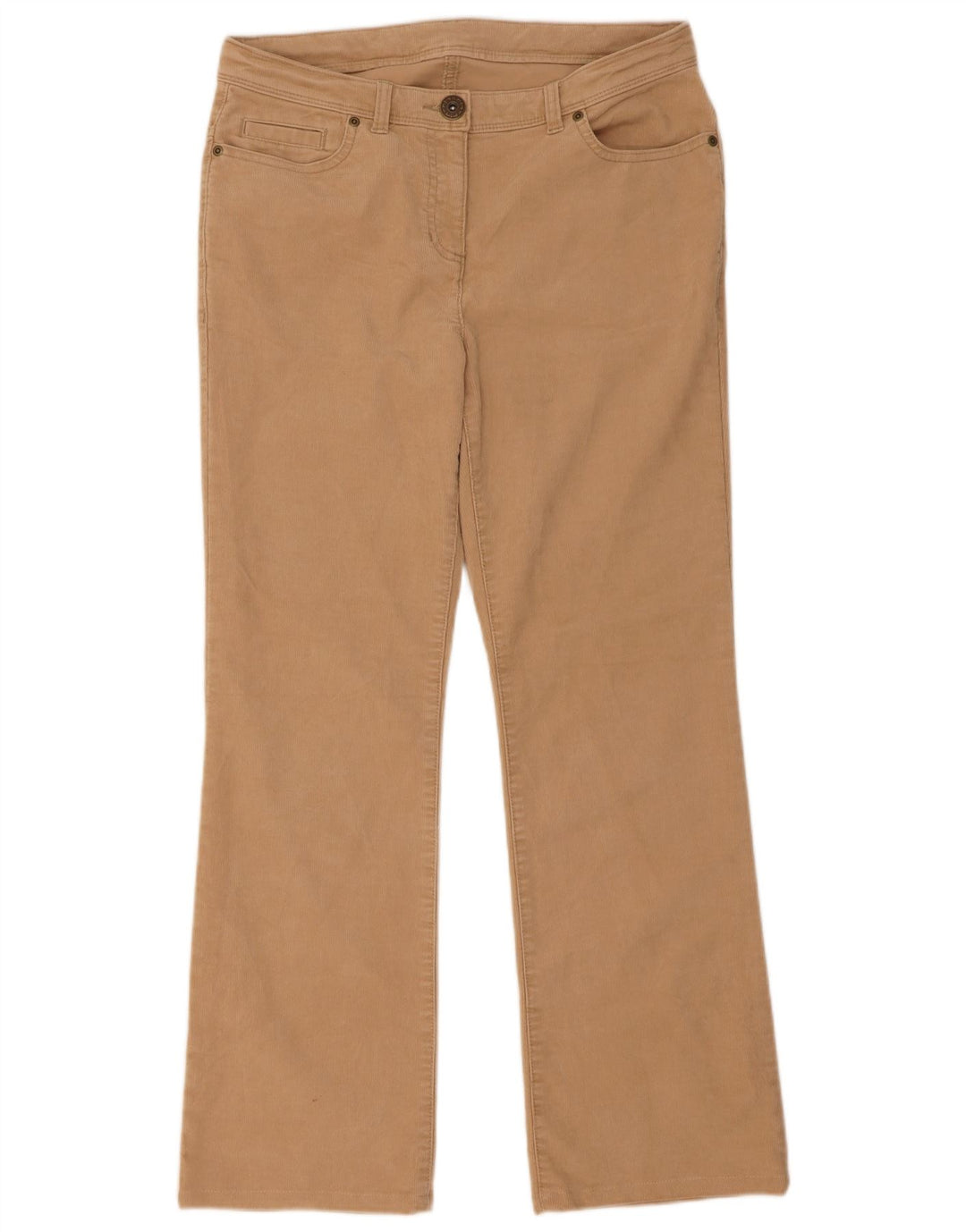 Marks & Spencer fløjlsbukser til kvinder UK 12 Medium W32 L29 Beige