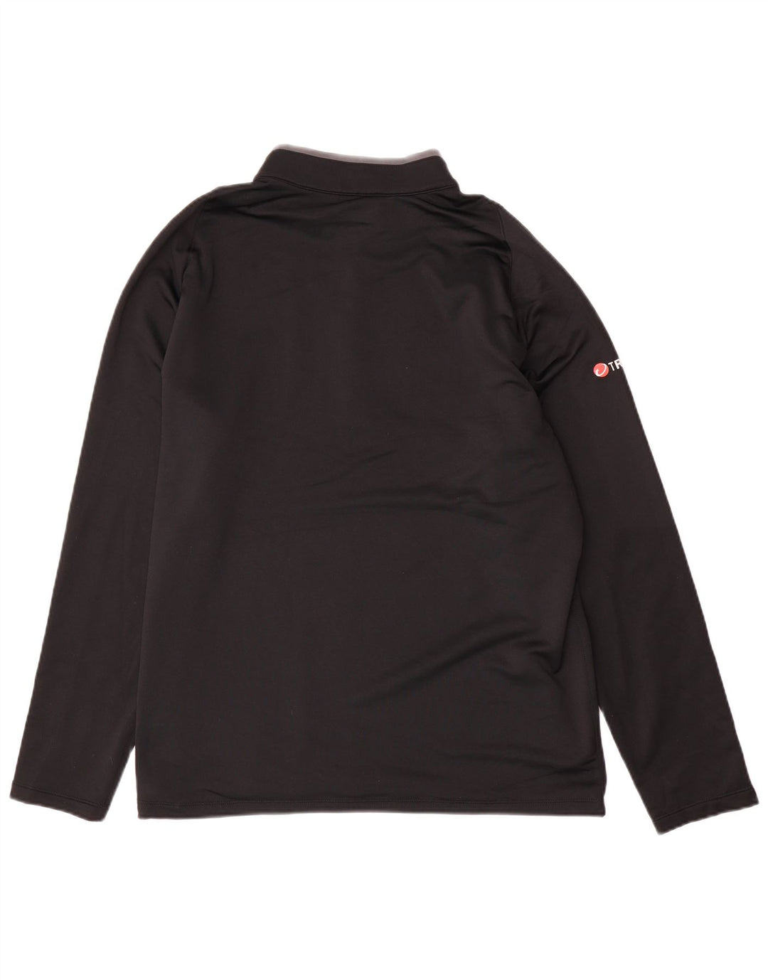 NIKE Pullover med lynlås til mænd, træningsdragt, stor sort polyester