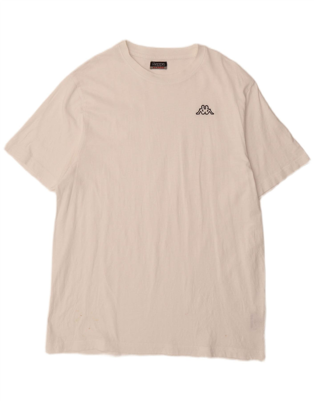 KAPPA Herre T-Shirt Top XL Hvid Bomuld