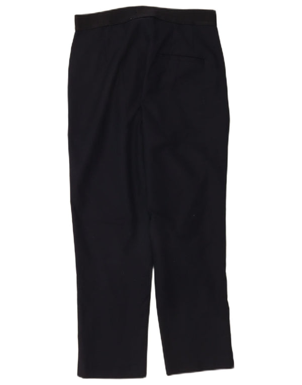 Marks & Spencer Dame Crop Chino Bukser UK 8 Small W26 L24 Navy Blue