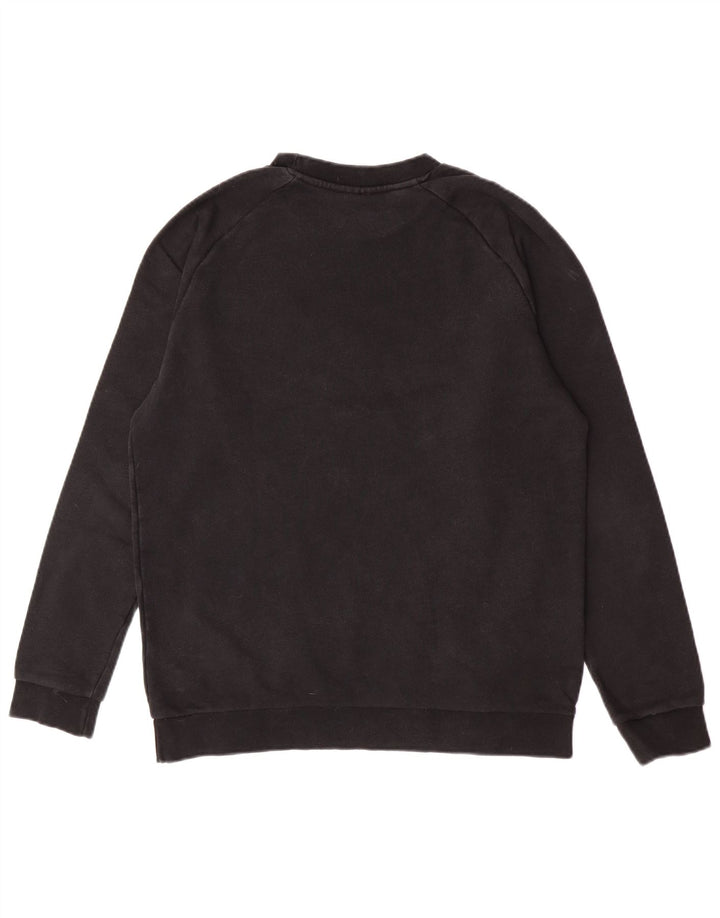 Adidas Grafisk Sweatshirt Jumper Medium Sort Bomuld