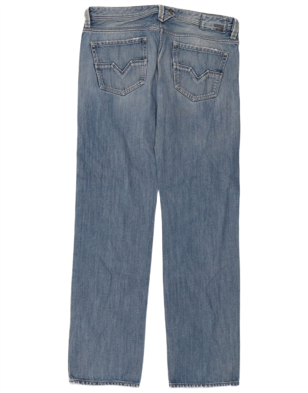 Diesel Herre Larkee Straight Jeans W36 L34 Blå Bomuld