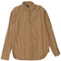 J. CREW Herre Flanelskjorte Medium Beige Bomuld