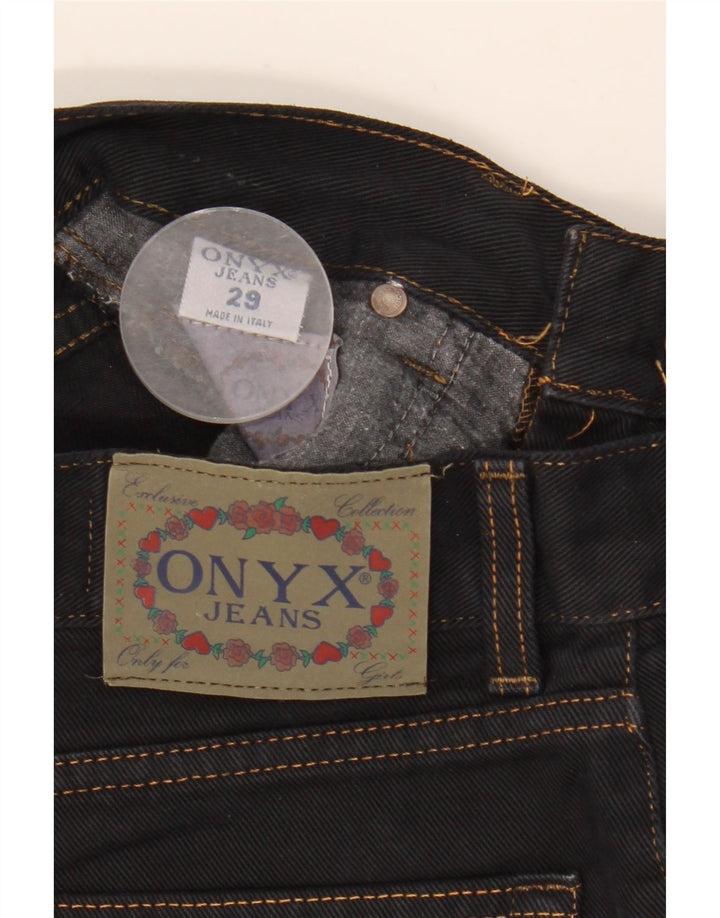 ONYX koniske jeans til kvinder W29 L28 sort bomuld
