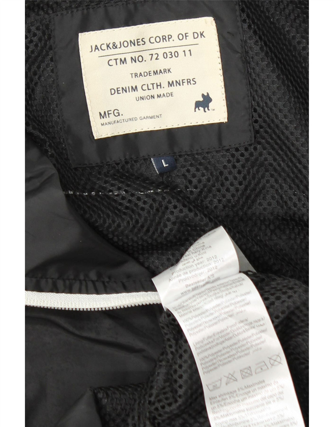 Jack & Jones Herre Bomber Jacket UK 40 Stor Sort Polyester