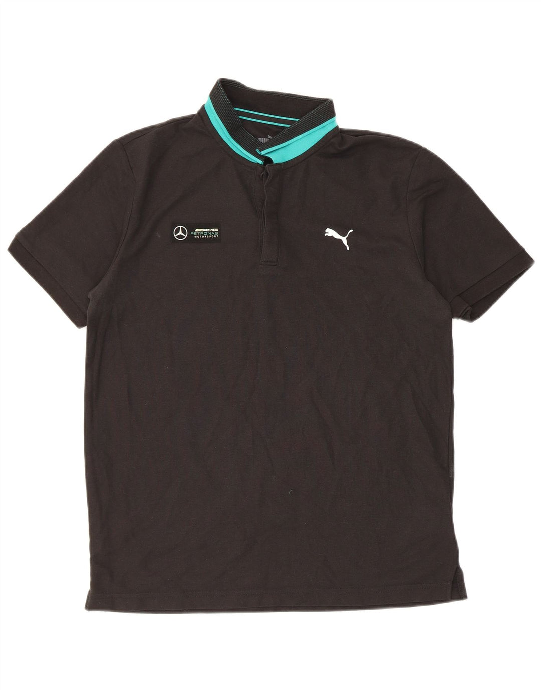 Puma Poloshirt til mænd Medium Sort Colourblock Bomuld