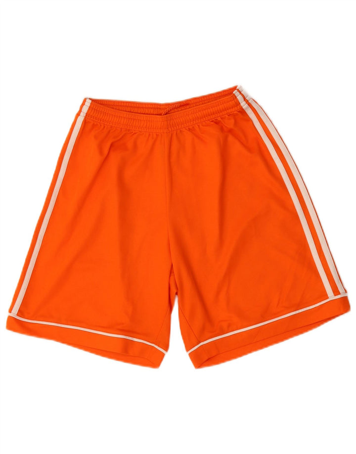 ADIDAS Mens Climalite Sport Shorts Small  Orange Polyester