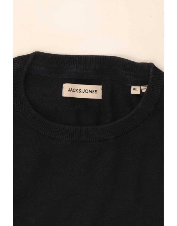 Jack & Jones herre sweater med rund hals XL marineblå