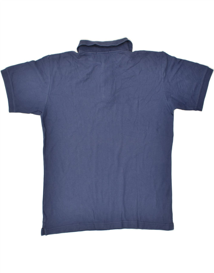 FILA Mens Polo Shirt Medium Navy Blue Cotton | Vintage Fila | Thrift | Second-Hand Fila | Used Clothing | Messina Hembry 