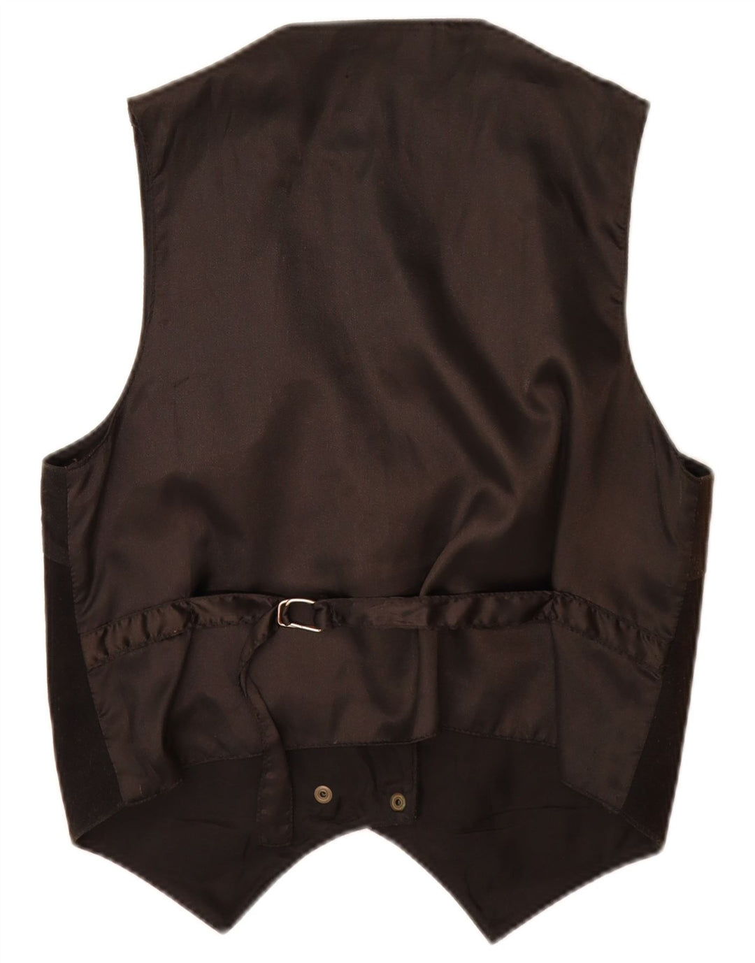 Vintage dame ruskind vest UK 14 medium sort læder
