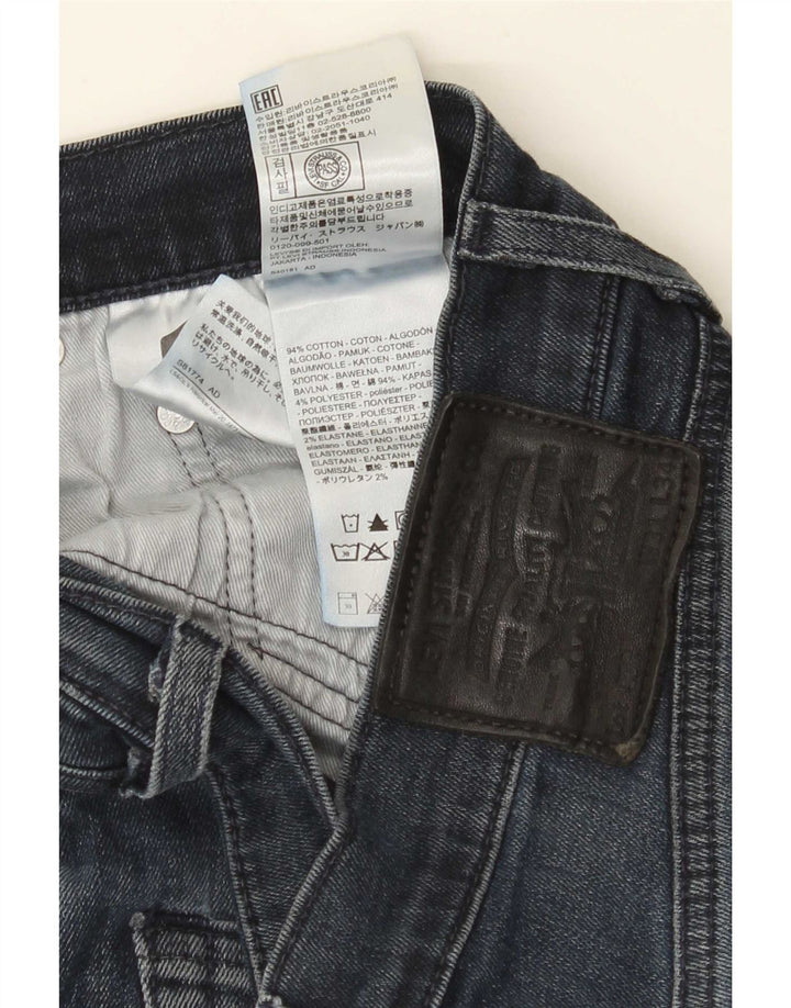 Levi's Herre 502 tilspidsede jeans W31 L34 Marineblå bomuld
