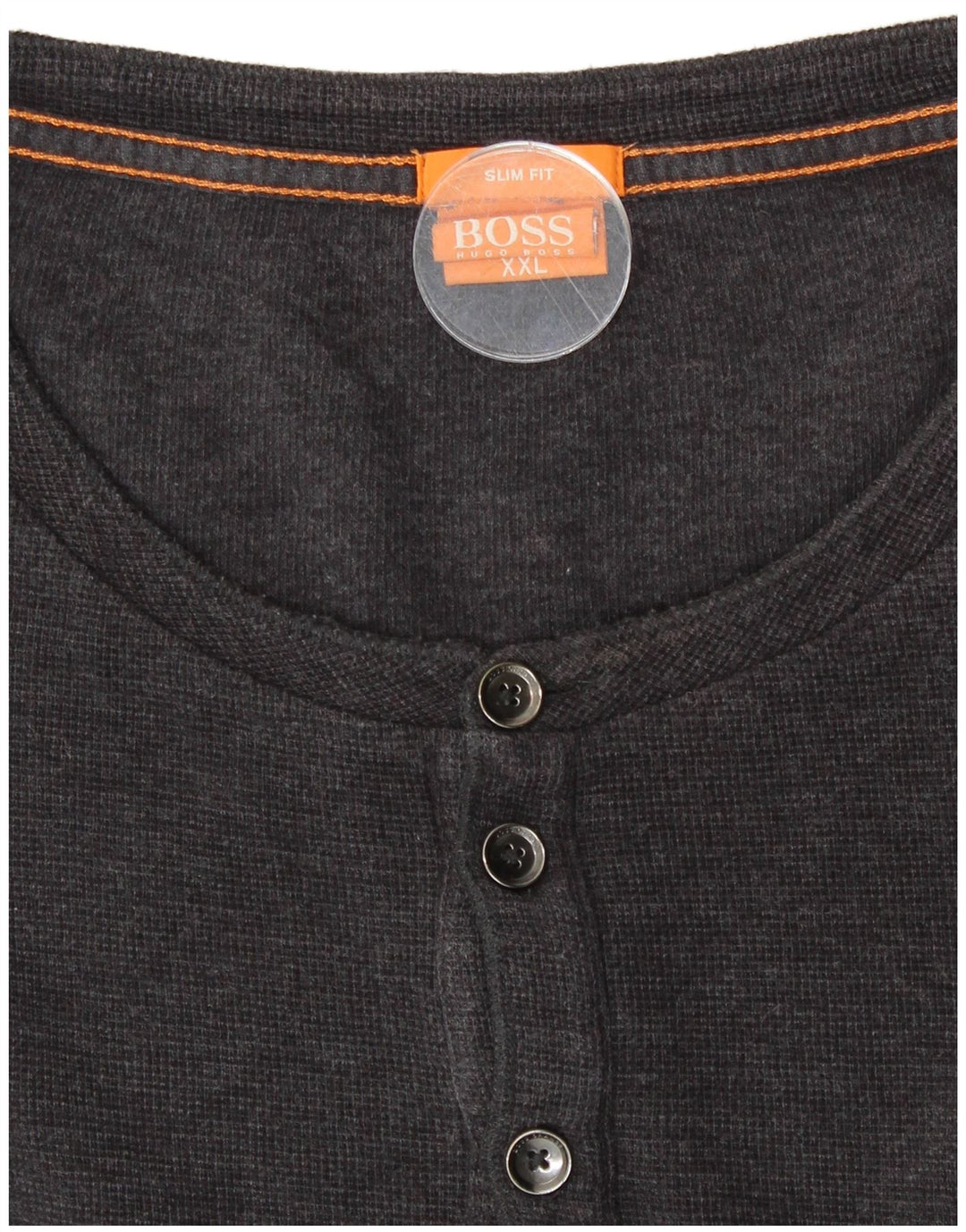 HUGO BOSS Herre Slim Fit Top Langærmet 2XL Grå